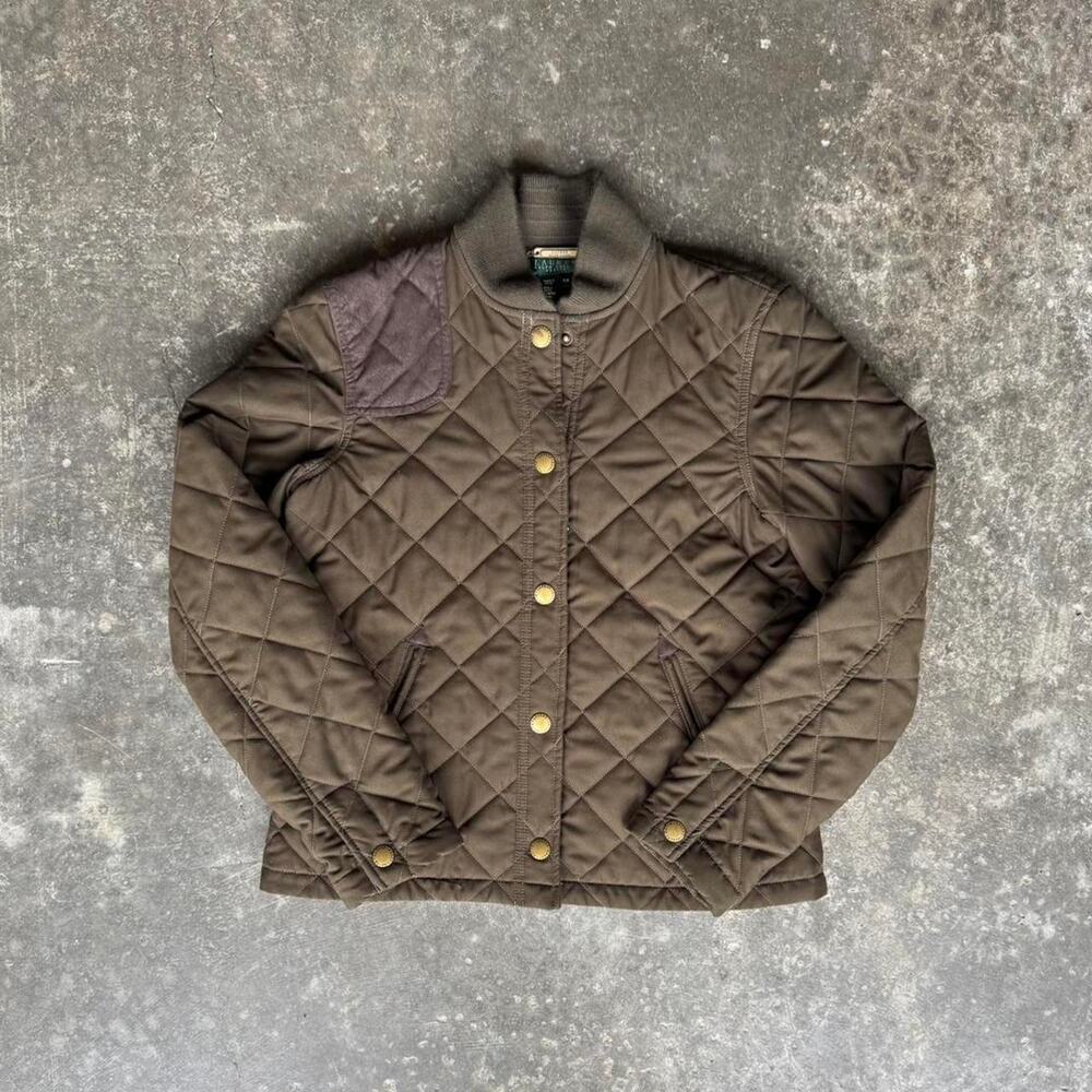 Vintage Ralph Lauren green bomber jacket